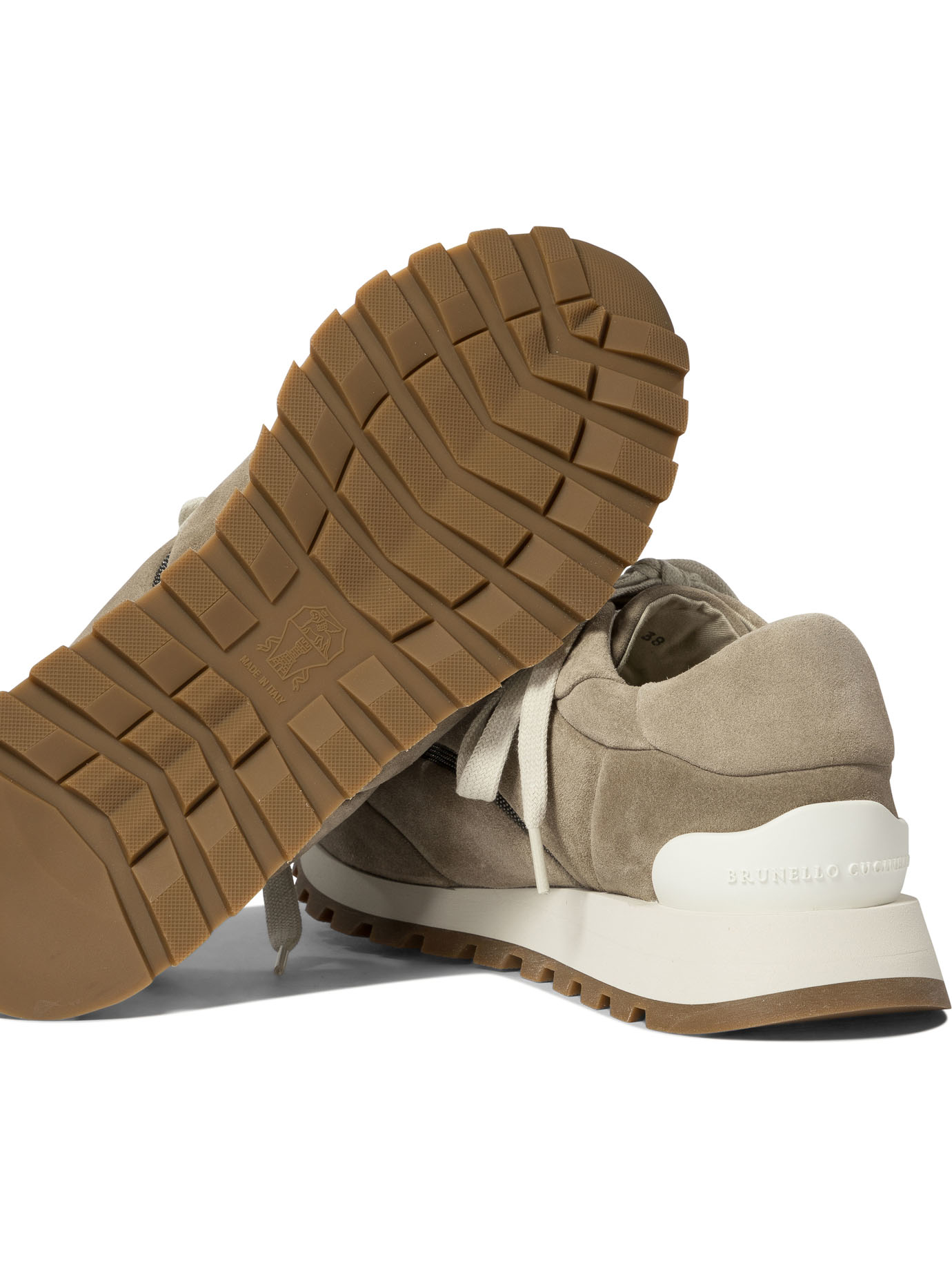 BRUNELLO CUCINELLI Beige Monili sneakers